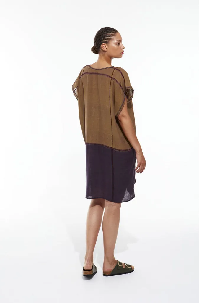 Mapoesie Elia Rhodes Dress in Khaki