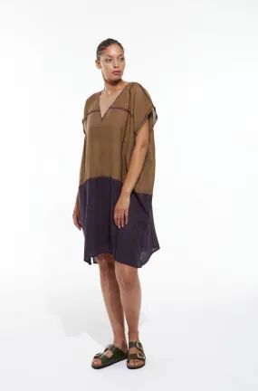 Mapoesie Elia Rhodes Dress in Khaki