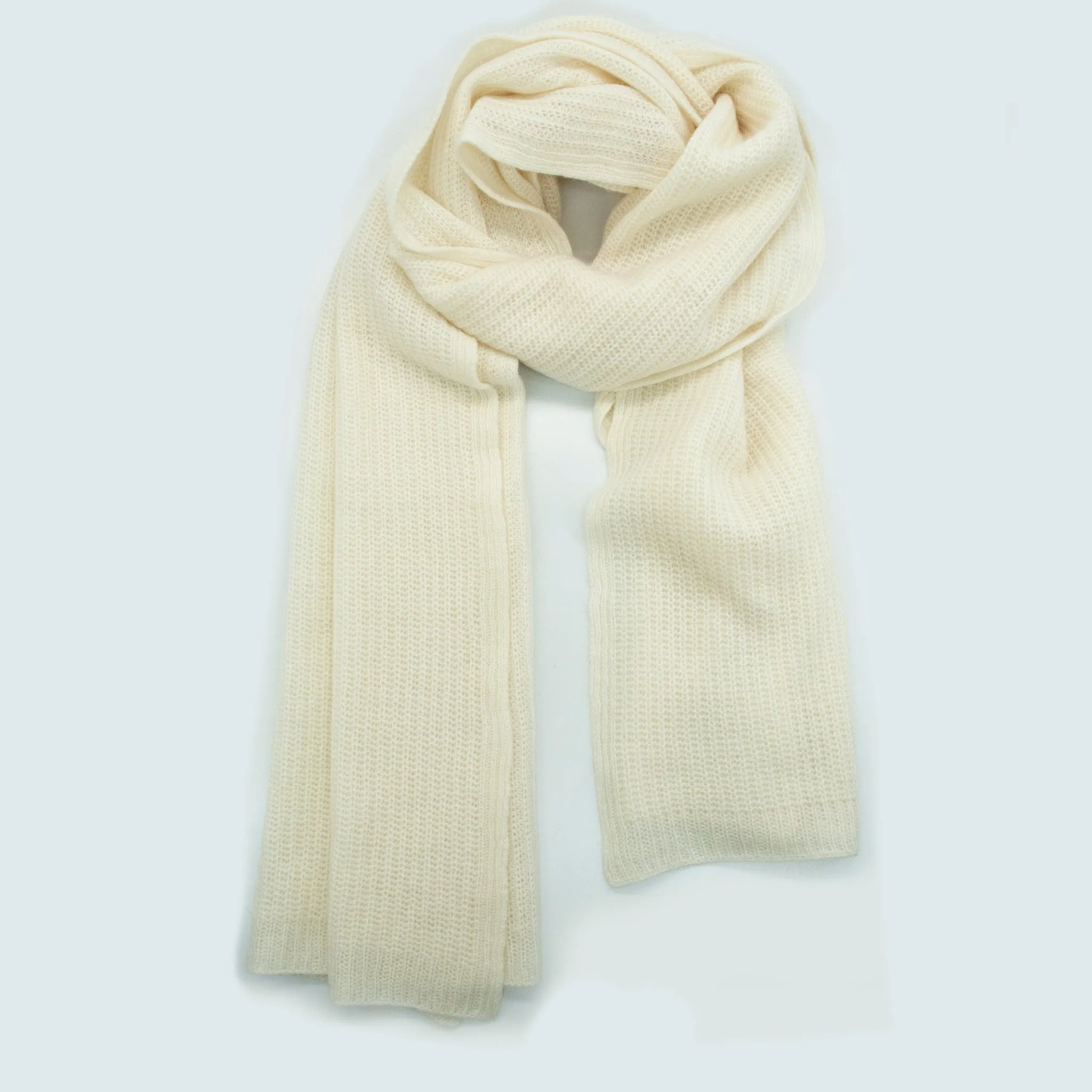 Men'S Cashmere Ribbed Wrap