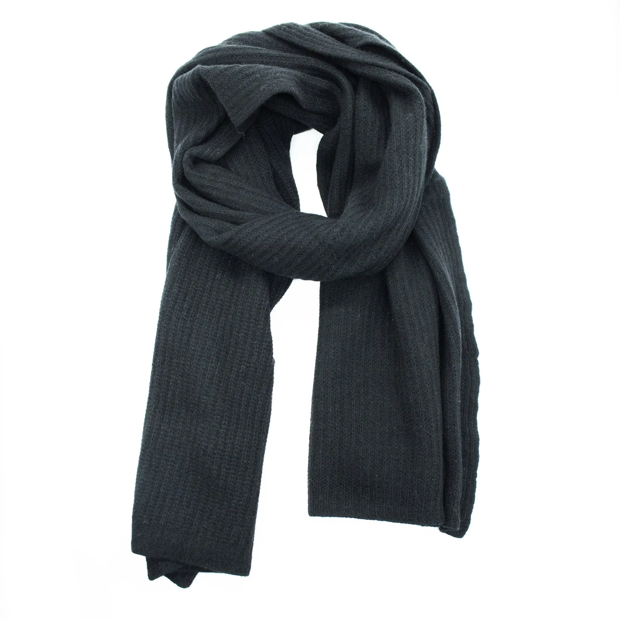 Men'S Cashmere Ribbed Wrap