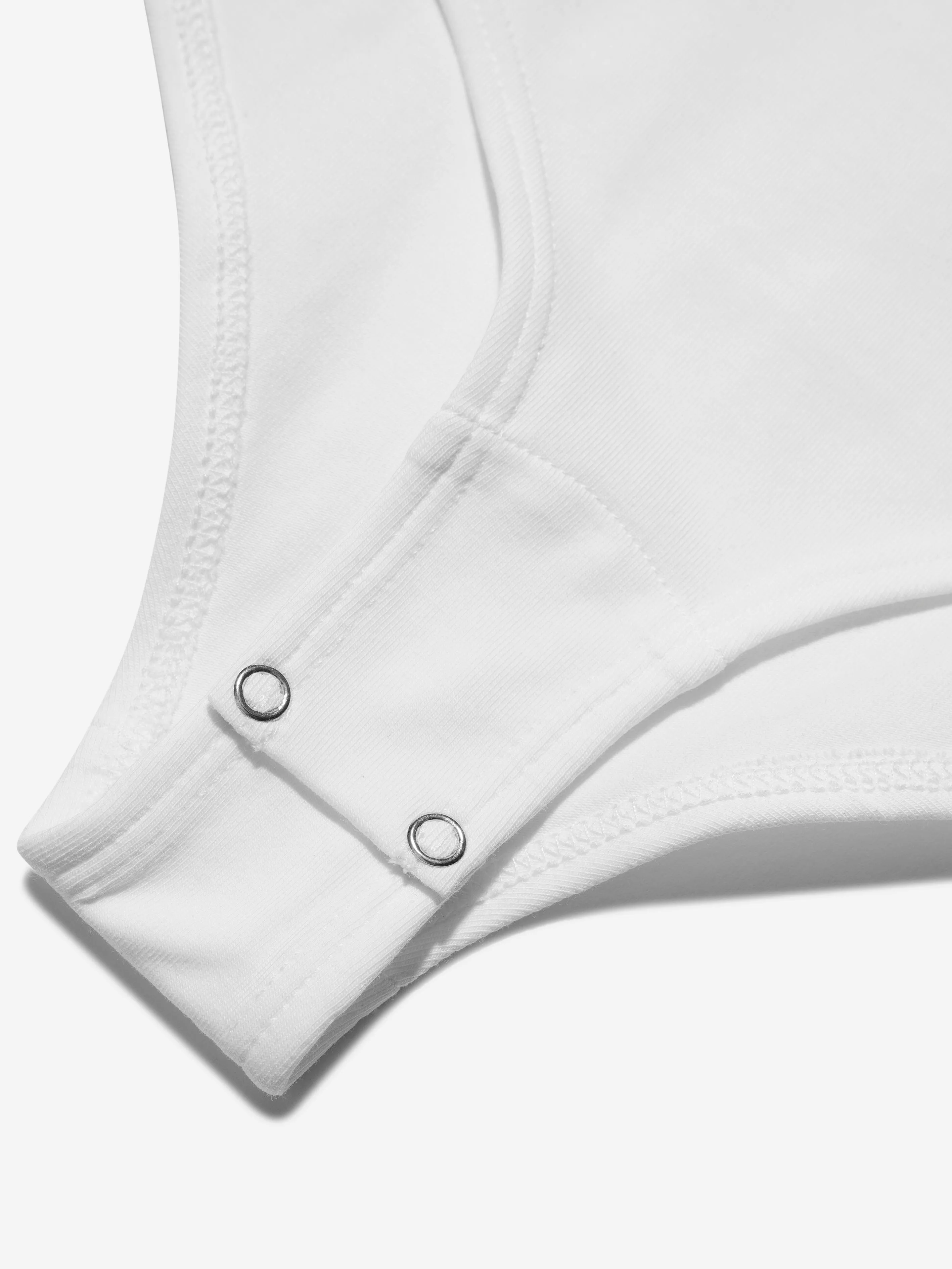 MM6 Maison Margiela Kids Logo Bodysuit In White