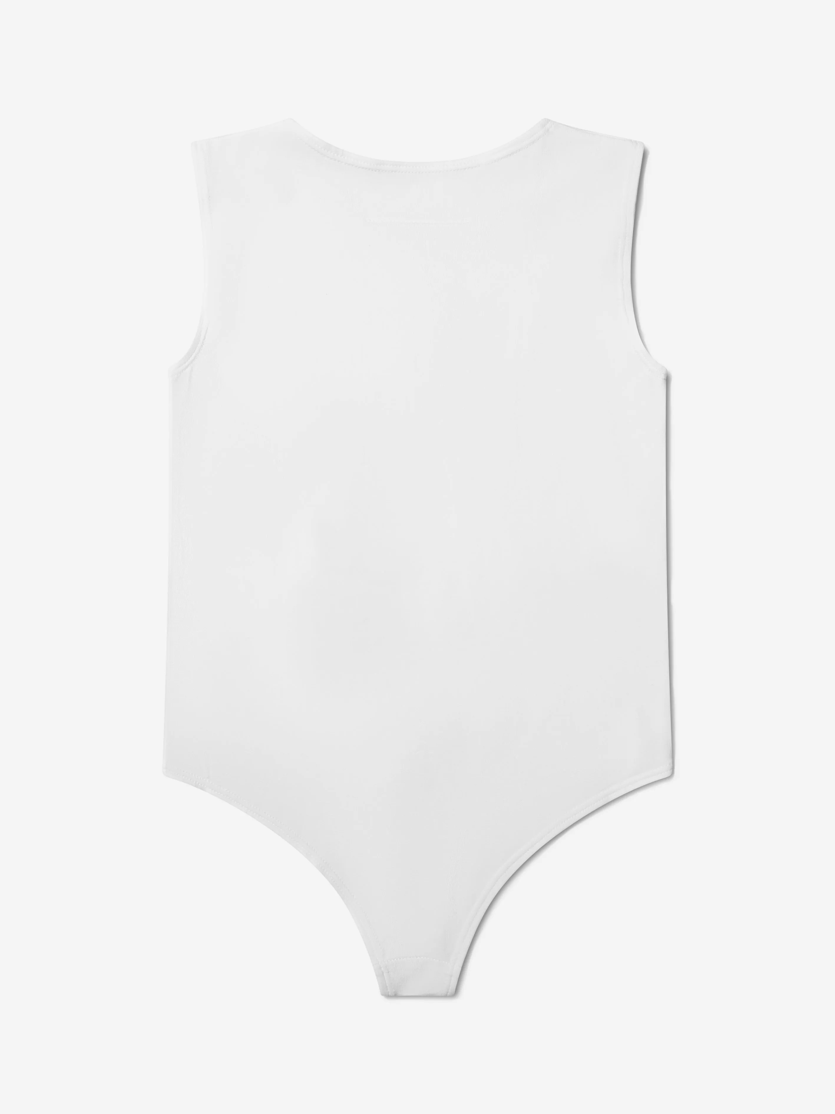 MM6 Maison Margiela Kids Logo Bodysuit In White