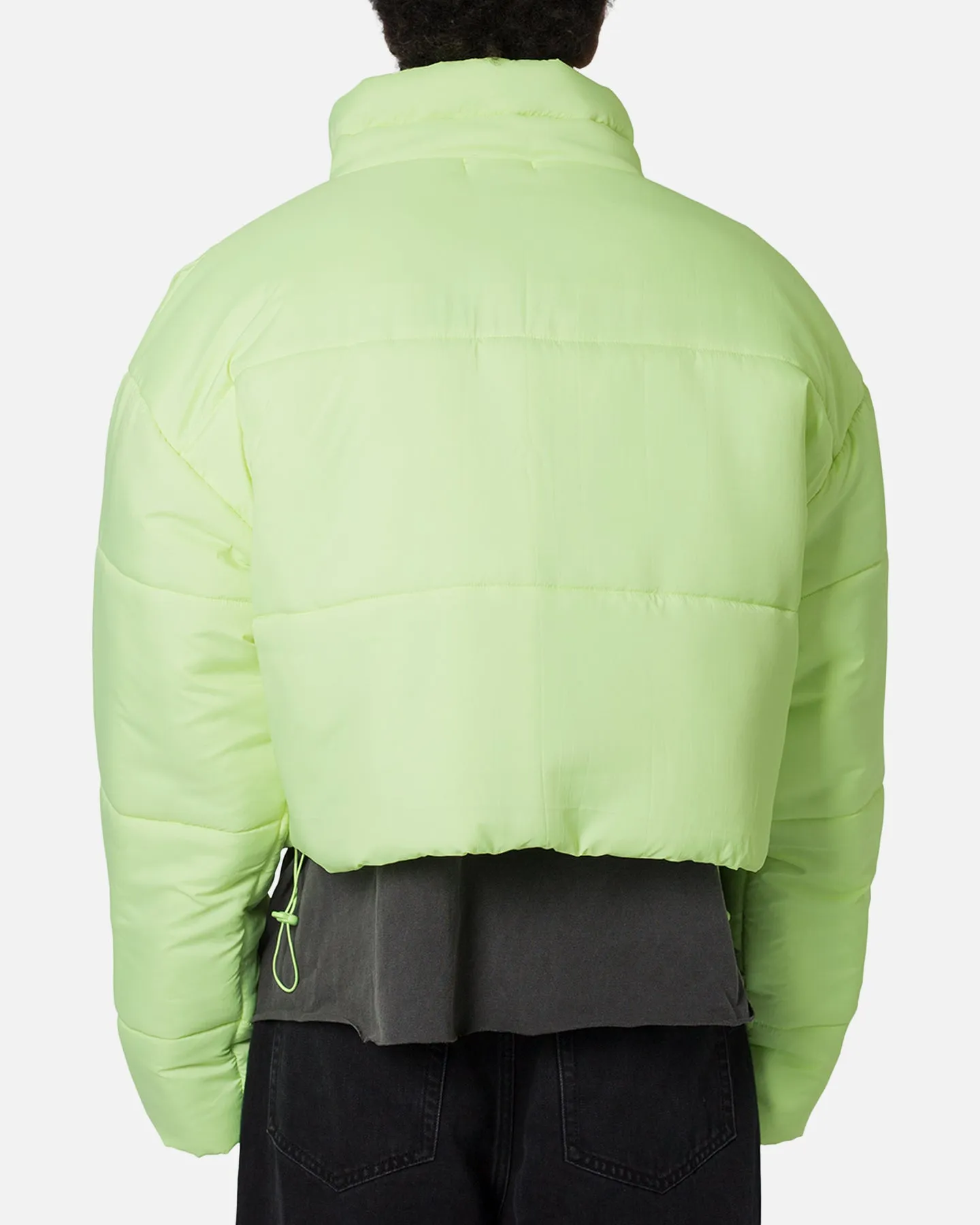 MNML Cropped Puffer II Jacket Green