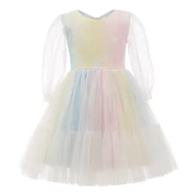 Multicolor Fantasia Rainbow Tulle Dress