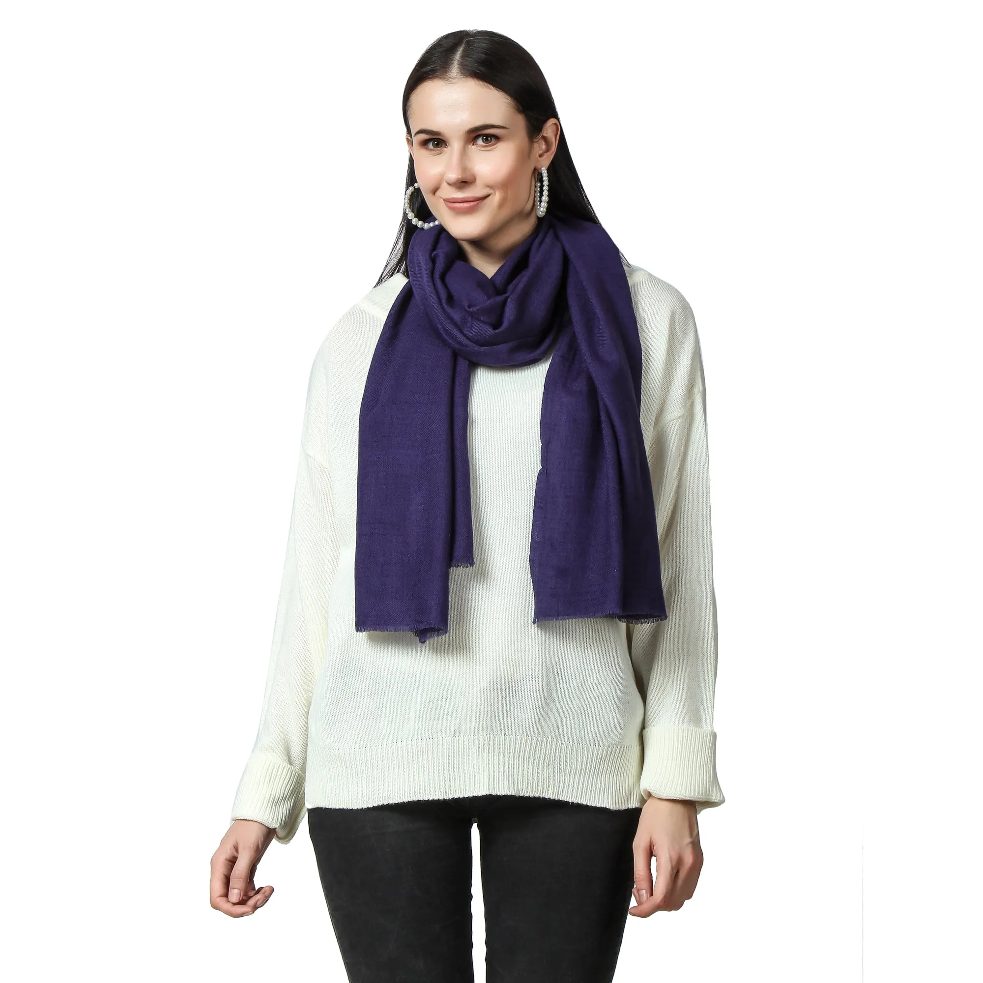 Navy Cashmere Scarf