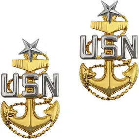 Navy Choker Device: E8 Chief Petty Officer: Senior - Clutch back