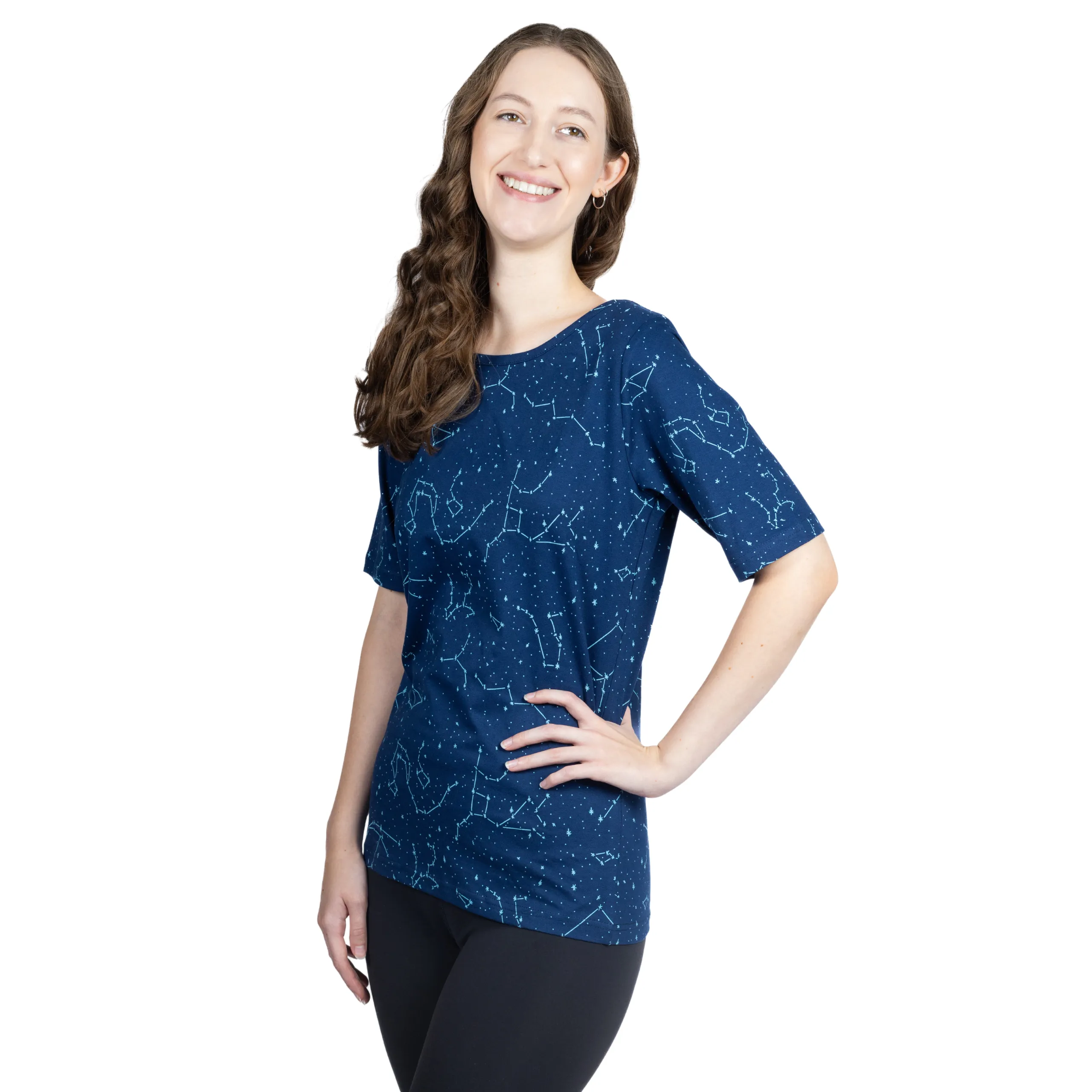 Navy Constellations Tunic Top