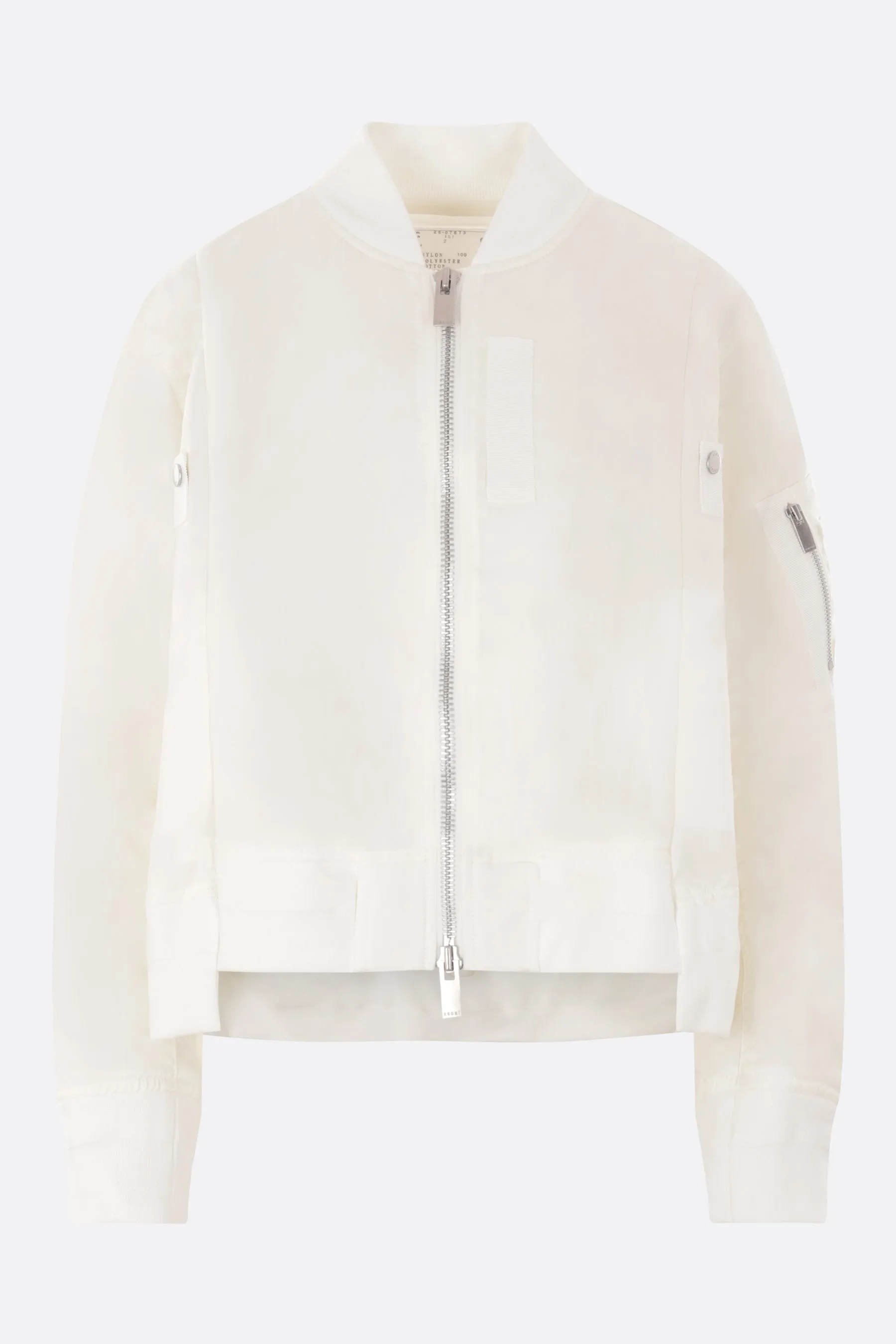 nylon twill bomber jacket