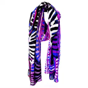 Organic Cotton Summer Scarf - Murdie Nampijinpa Morris - Purple