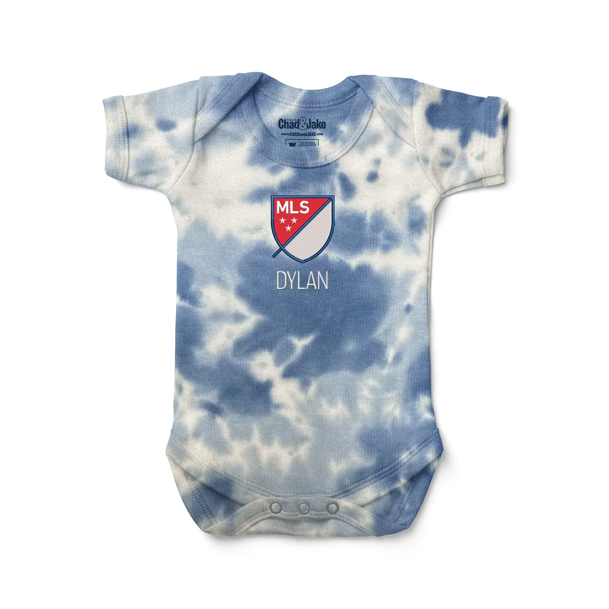 Personalized Tie Dye MLS Crest Bodysuit