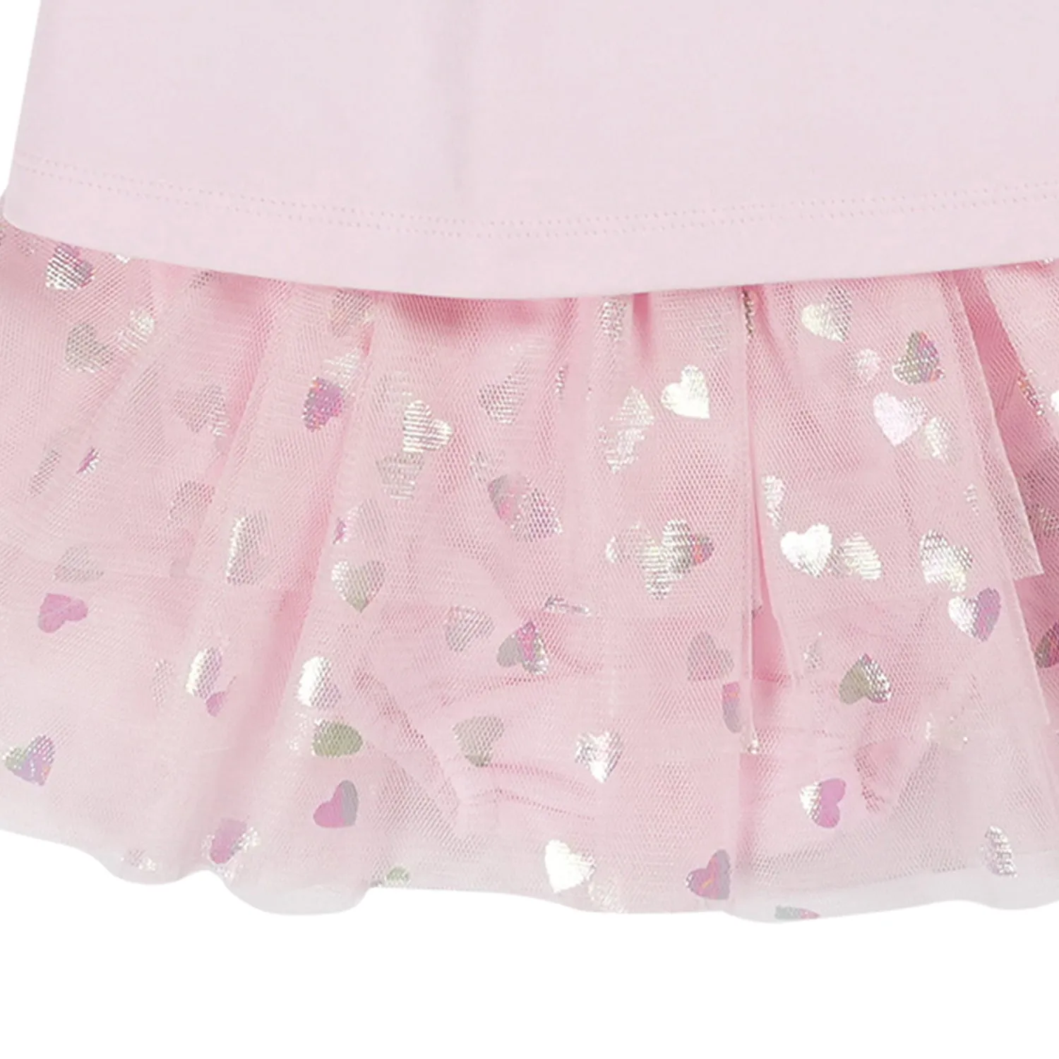 Pink Heart Skirt Set