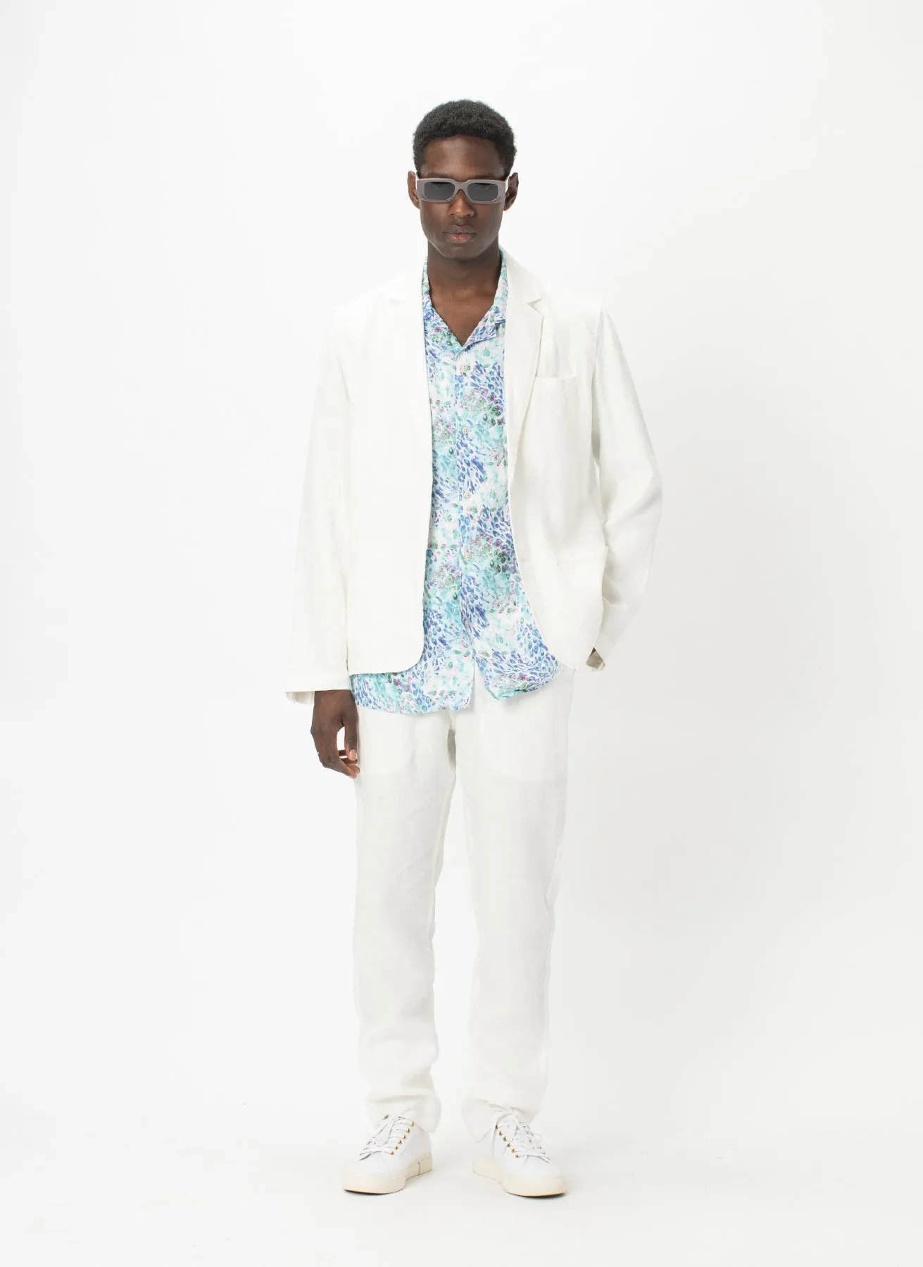 Poolside Jacket White Linen