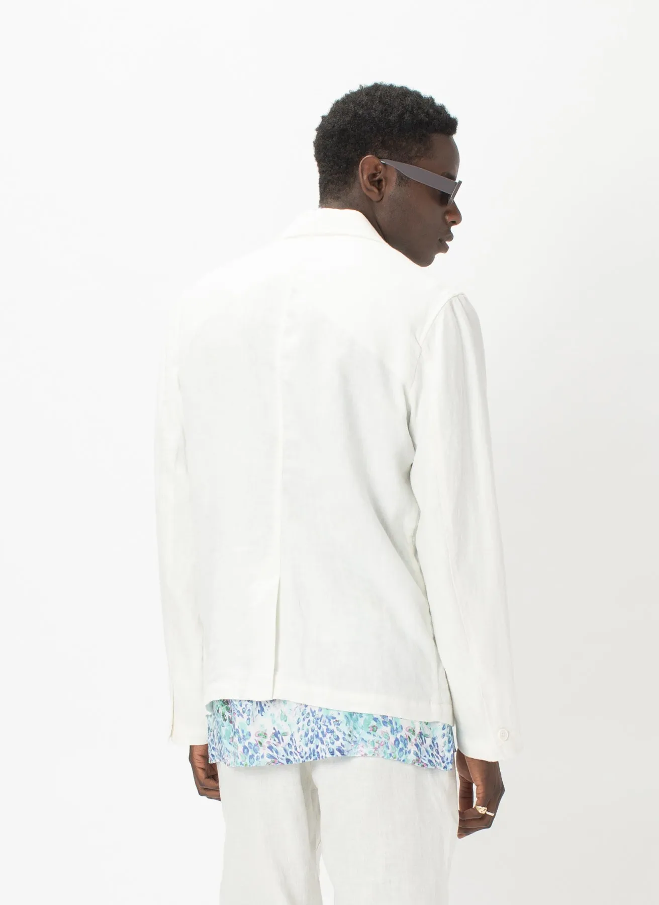 Poolside Jacket White Linen