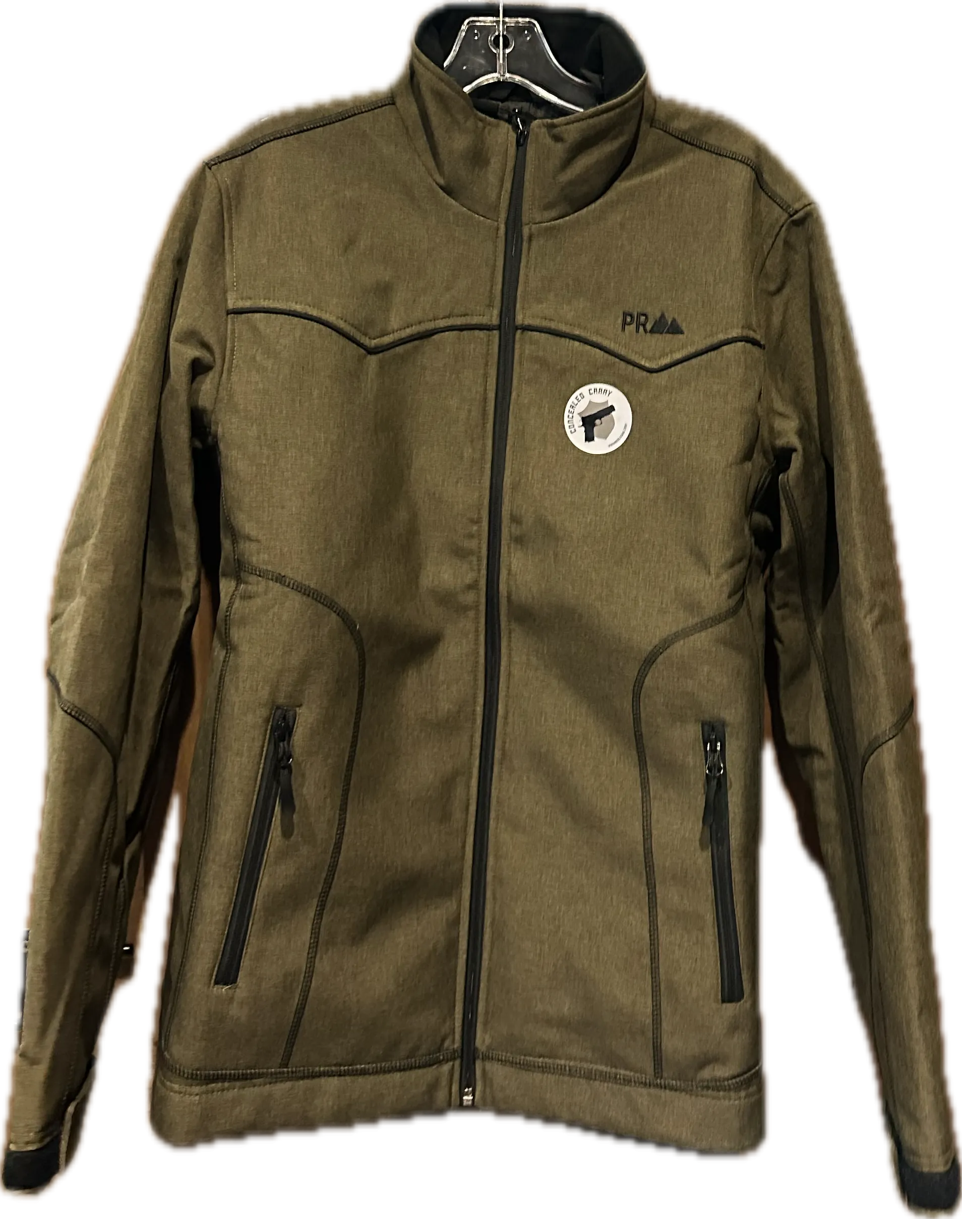 Powder River Outfitters  Men's Concealed Carry Jacket- Olive - DM92C04079