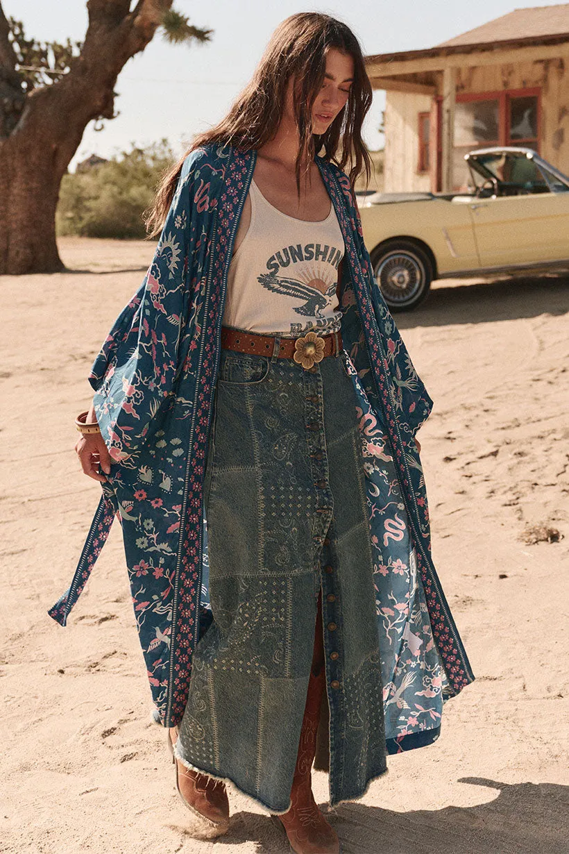 Road Trip Denim Maxi Skirt