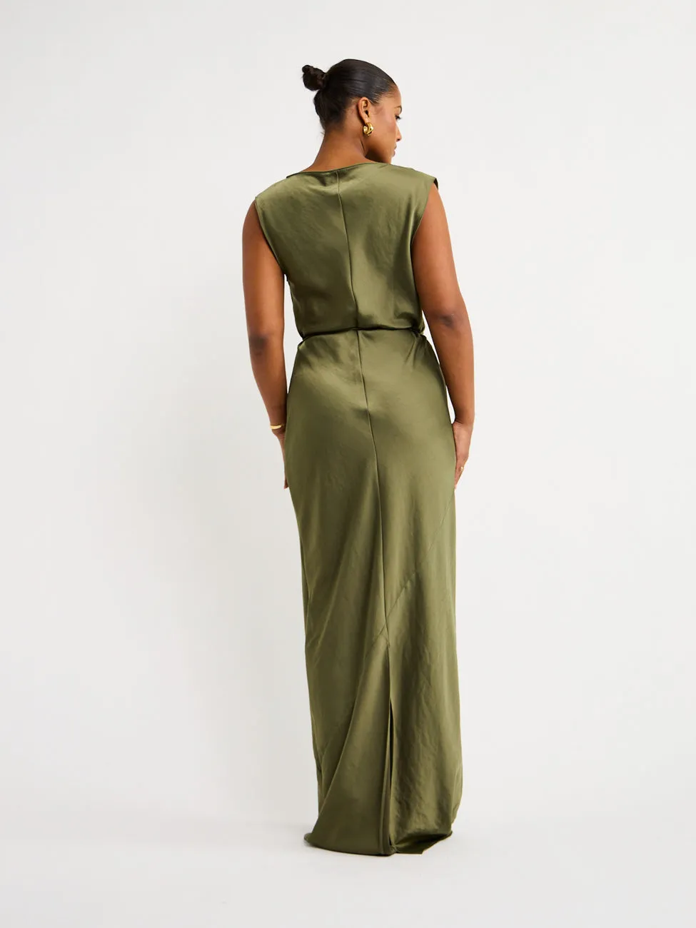 Rumer Iluka Maxi Dress in Khaki