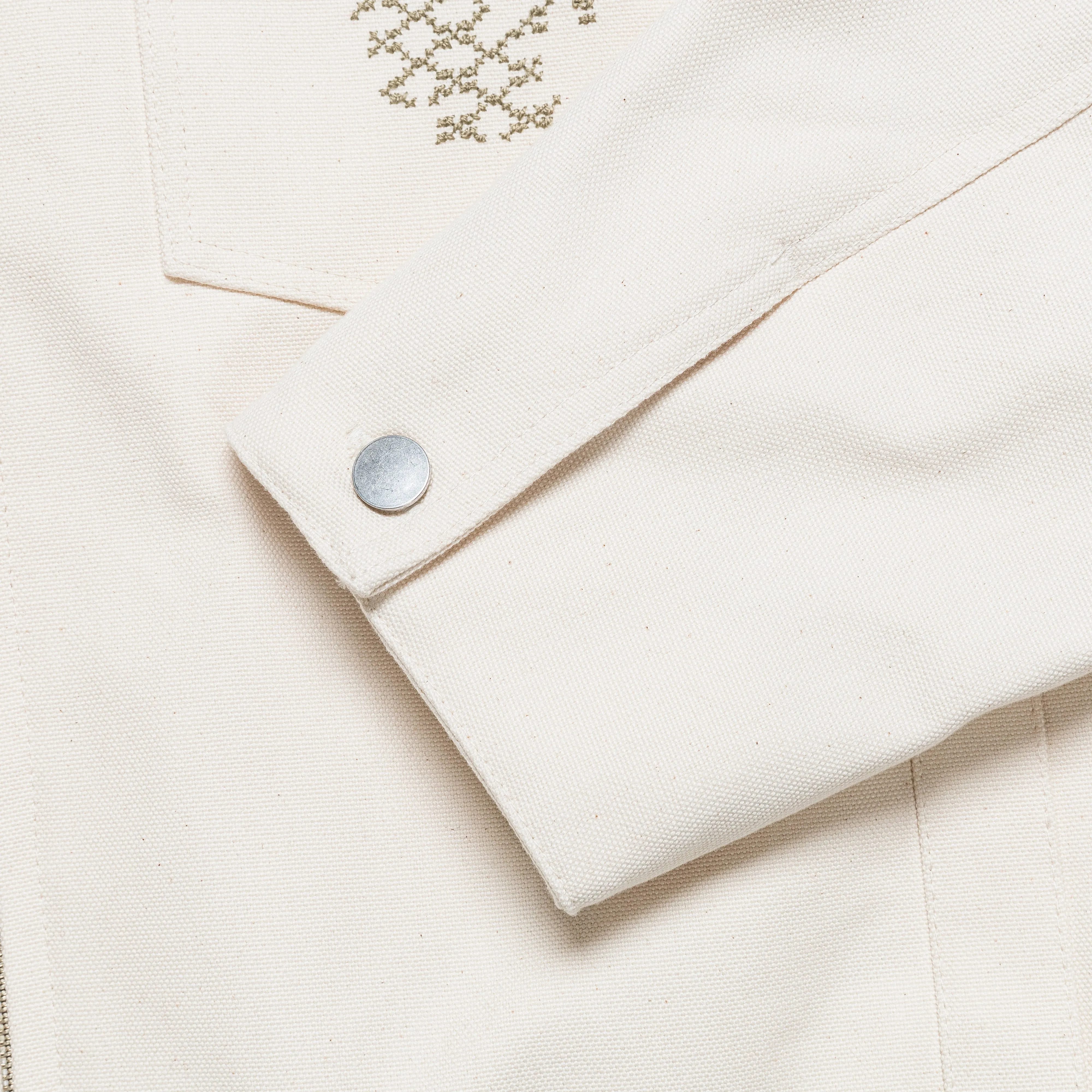 Shabaket Seid Canvas Work Jacket - Off White