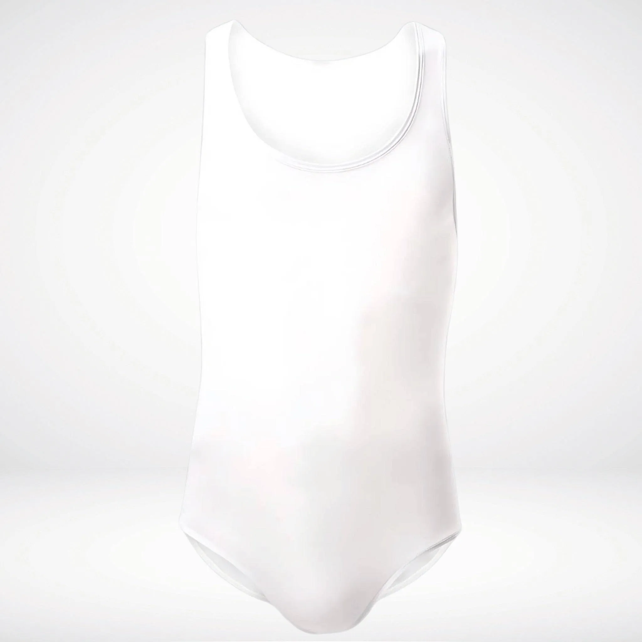 Sheer Form Fitted Men's Bodysuit Singlet