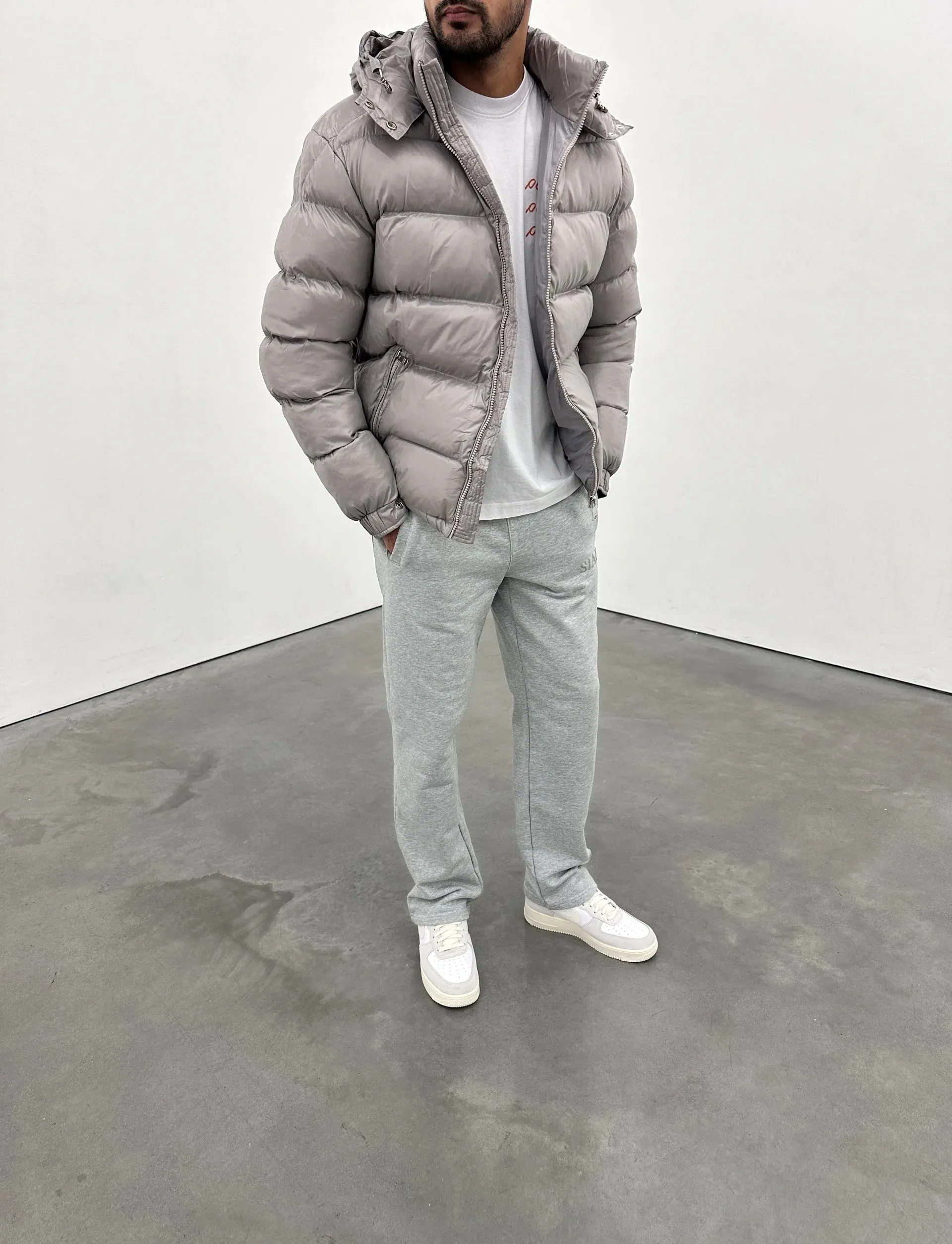 SIARR Puffer Jacket Light Grey