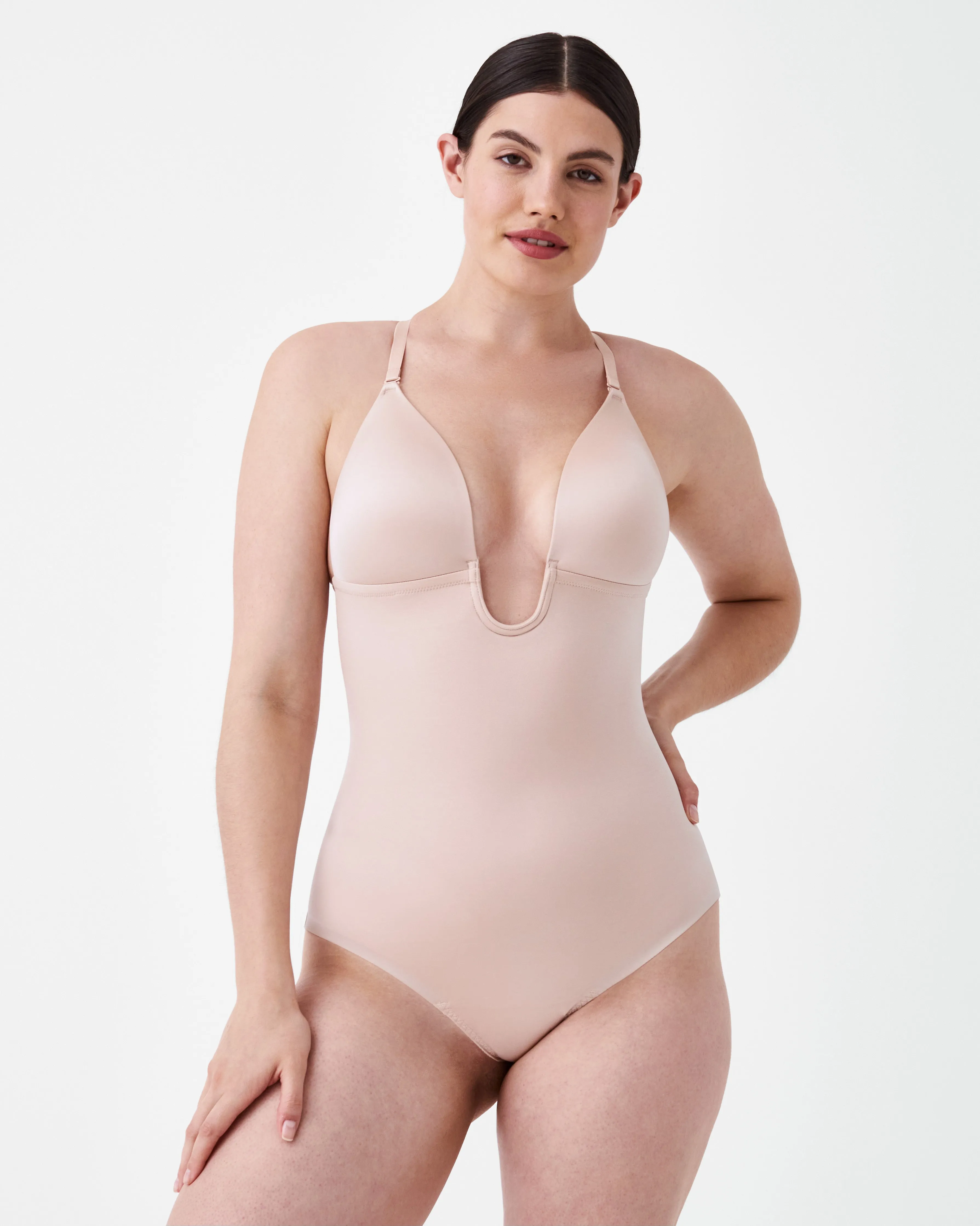 SPANXshape™ Suit Your Fancy Plunge Low-Back Thong Bodysuit