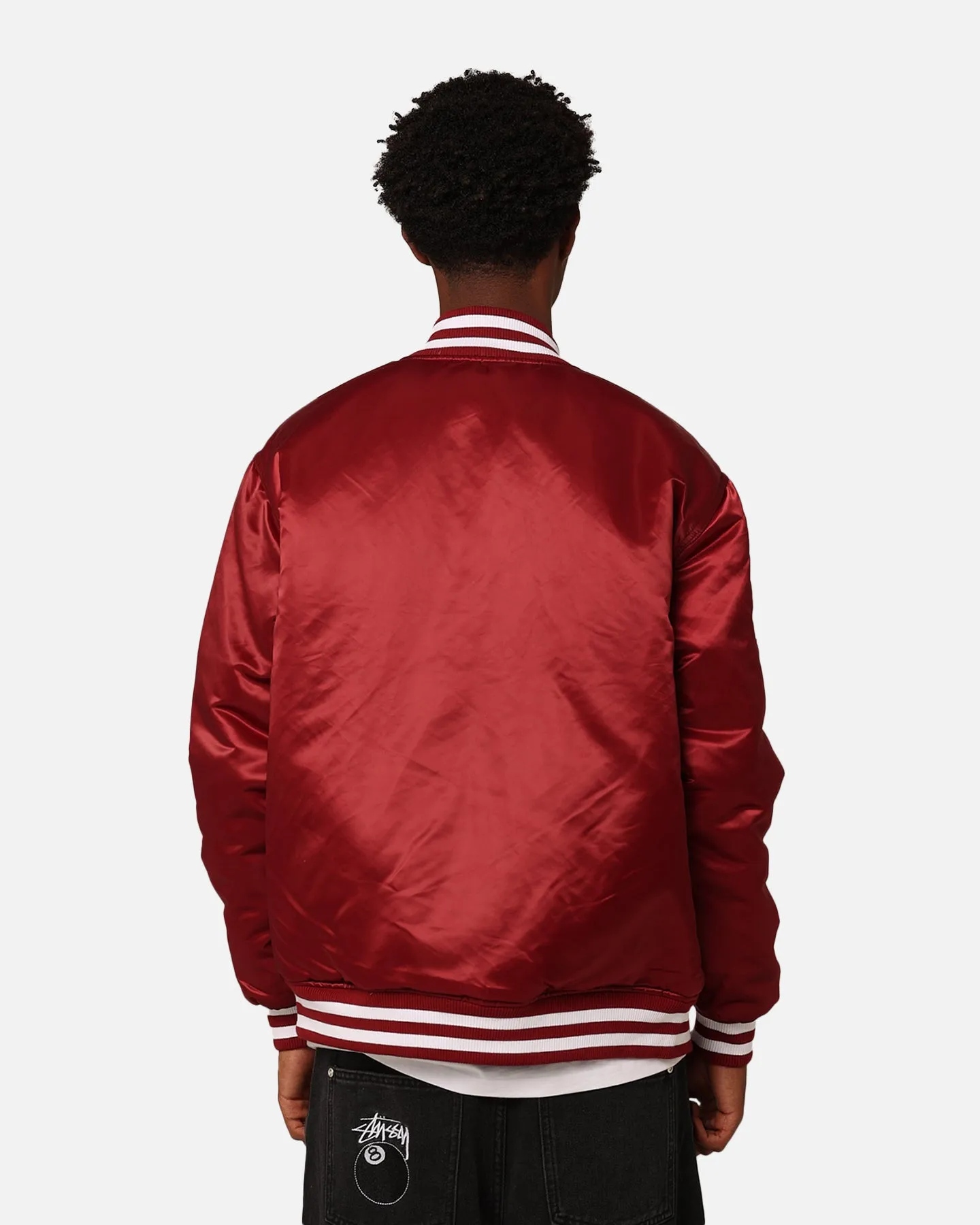 Starter Reversible Star Bomber Jacket Maroon/Blue