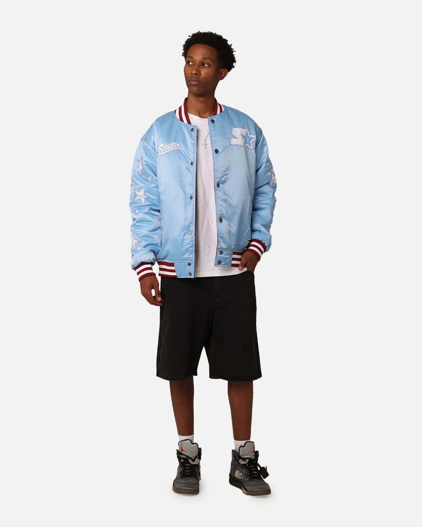 Starter Reversible Star Bomber Jacket Maroon/Blue