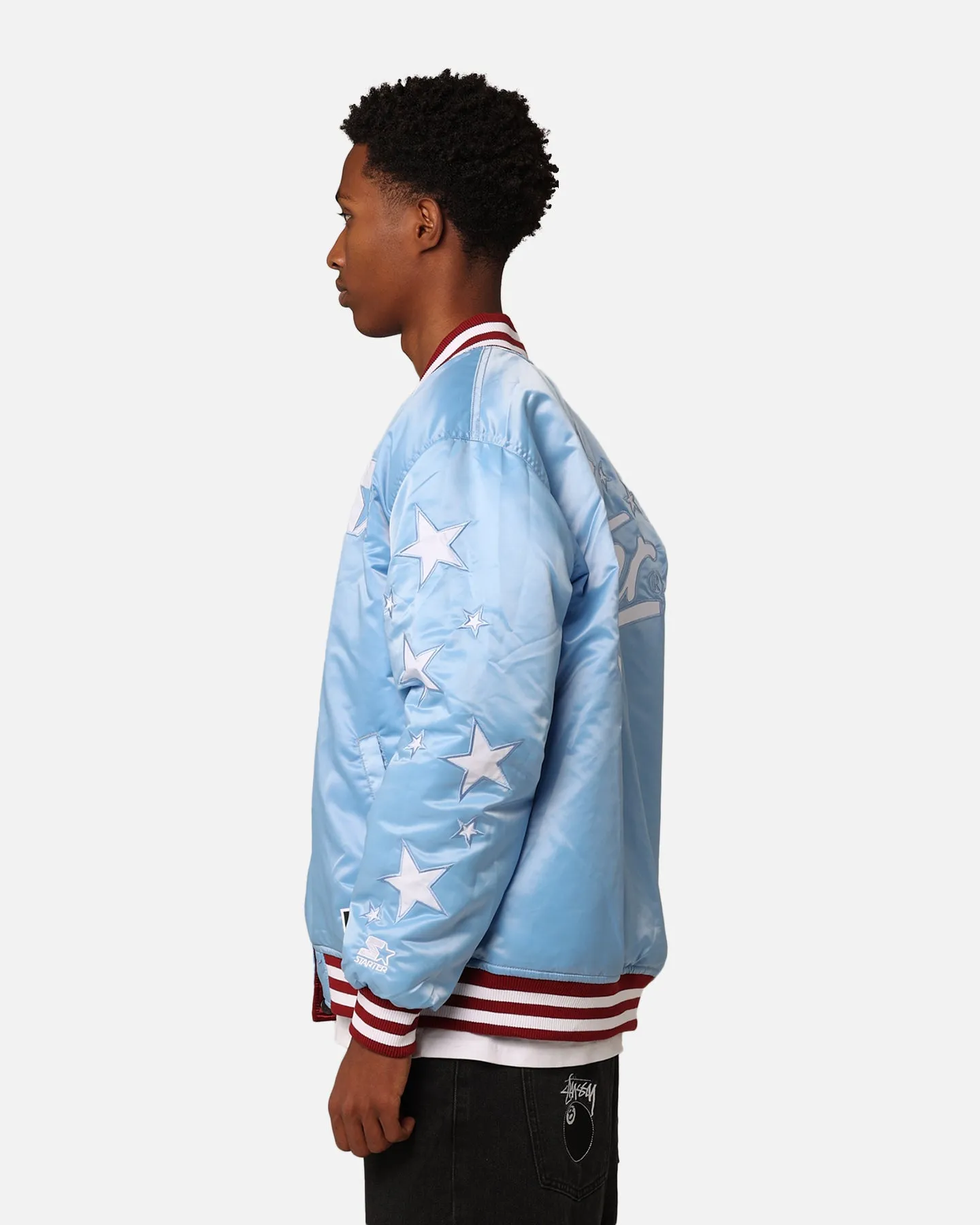 Starter Reversible Star Bomber Jacket Maroon/Blue