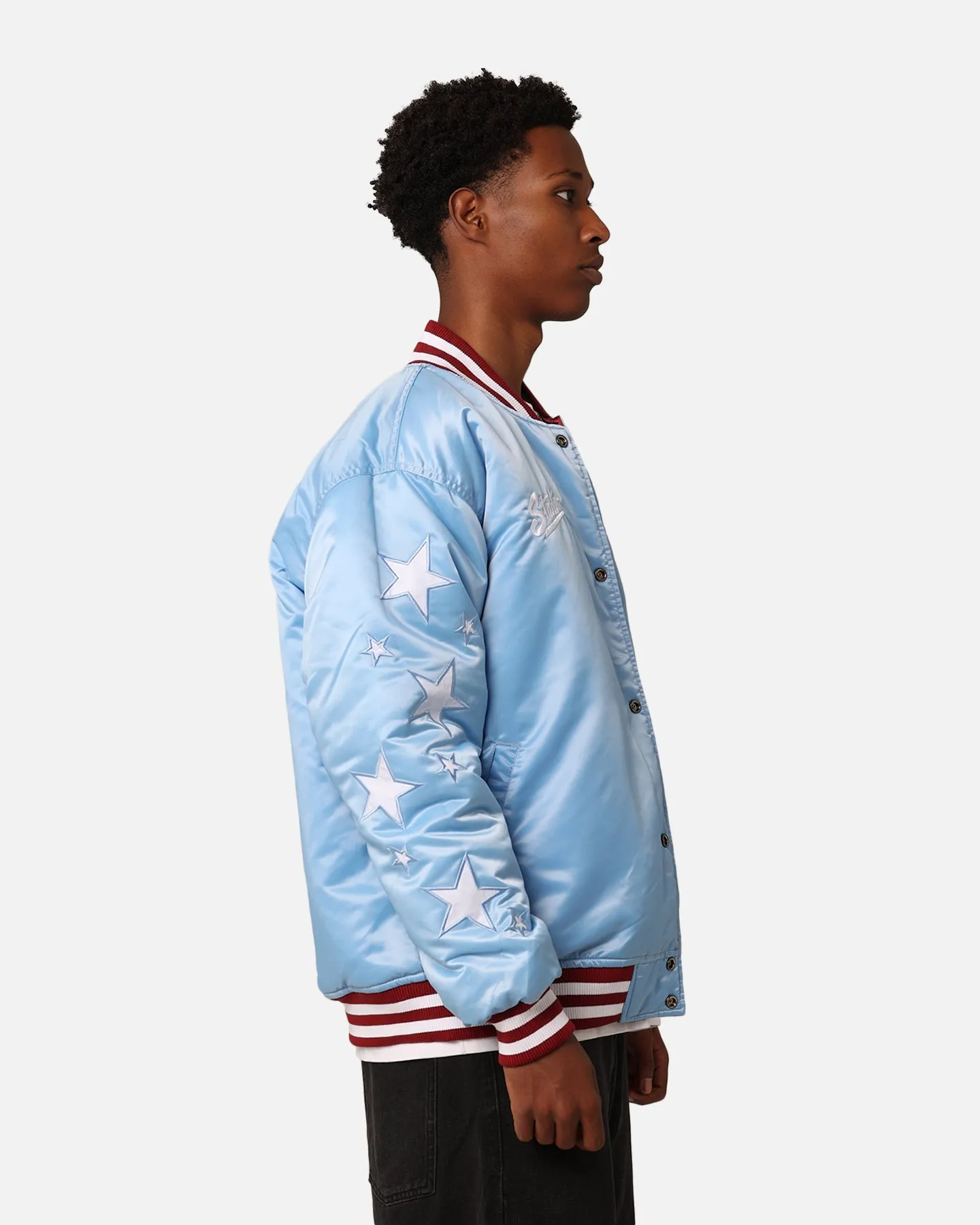 Starter Reversible Star Bomber Jacket Maroon/Blue