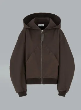 The Attico Bomber Jacket Dark Brown