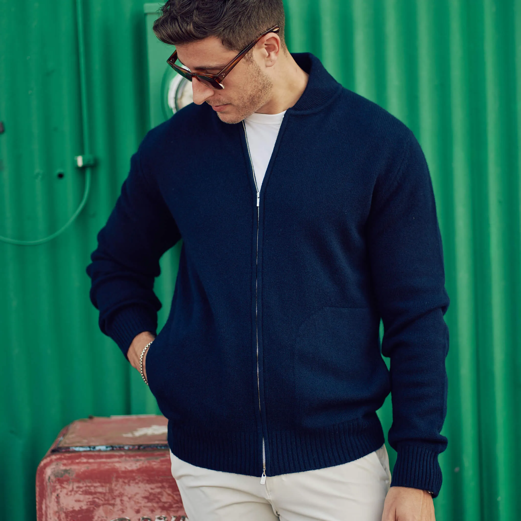 The Errol 4-Ply Cashmere Bomber