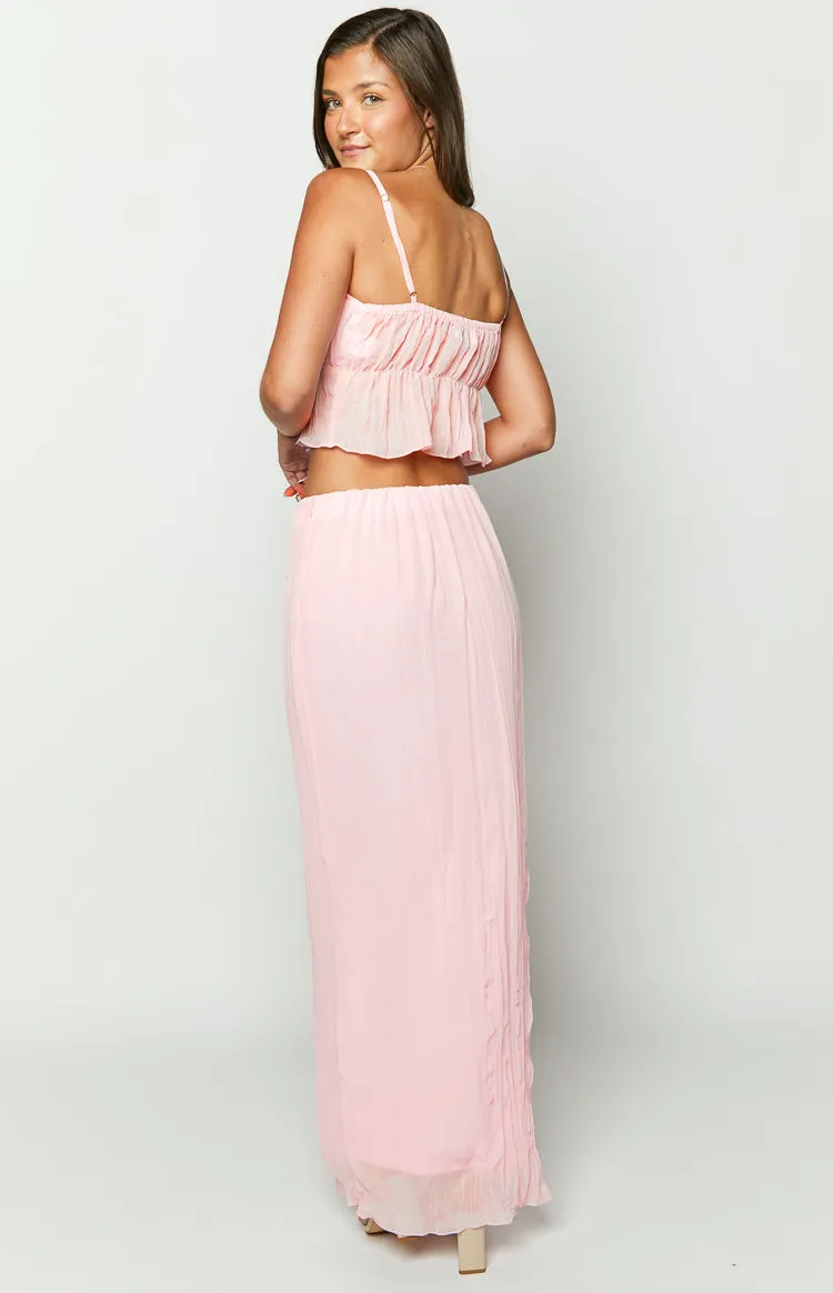 The Moment Pink Maxi Skirt