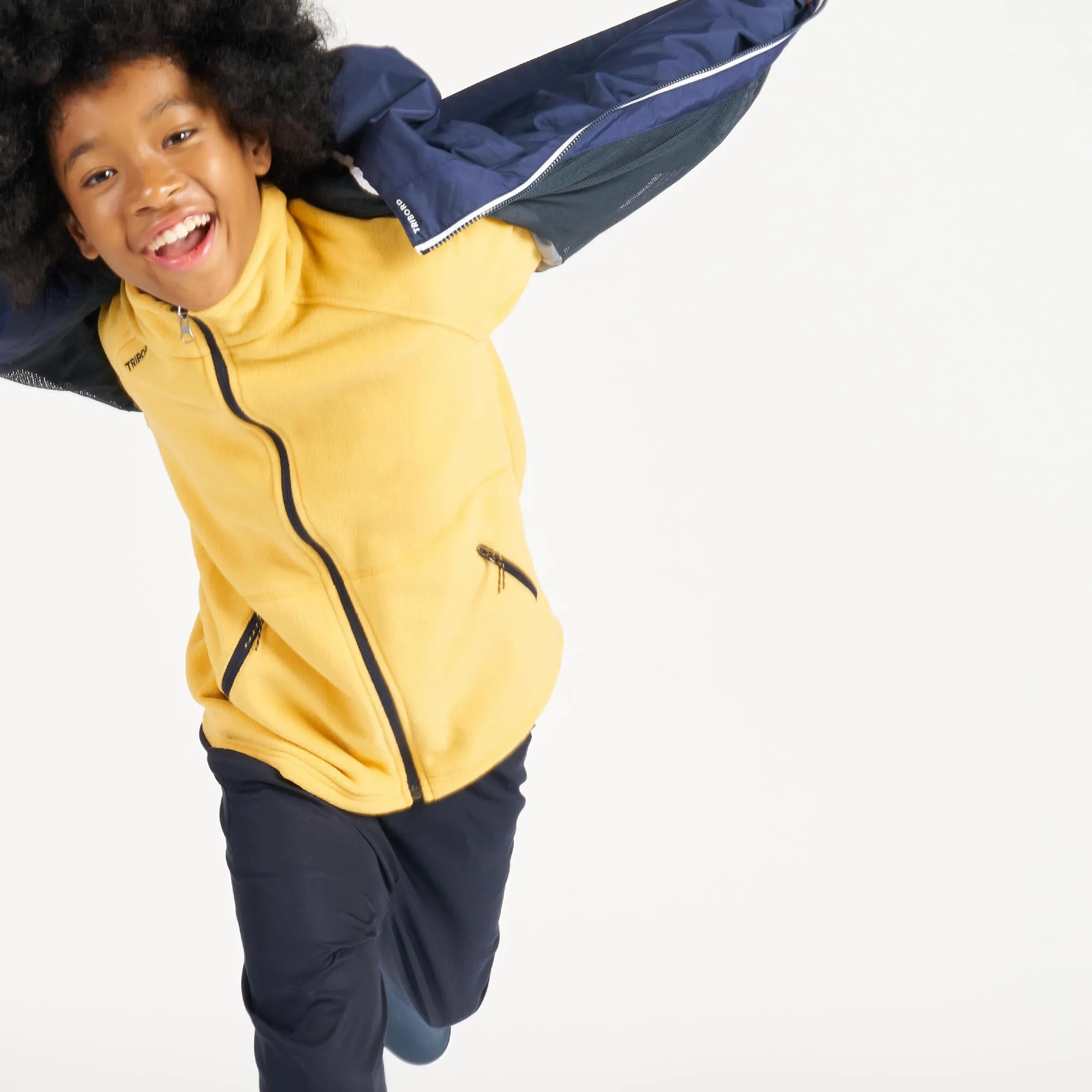 Tribord Kid's Waterproof Sailing Jacket 100 - Navy