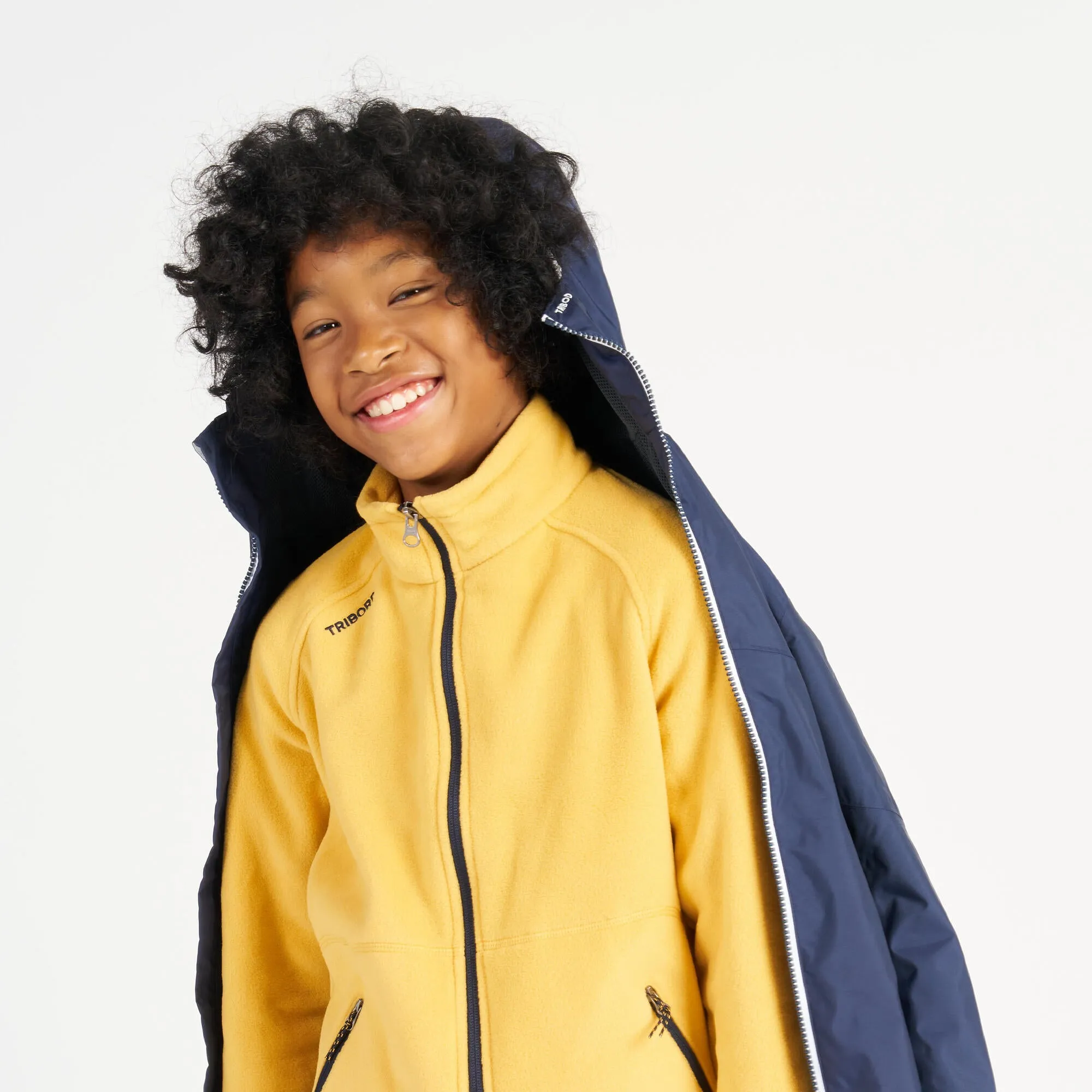 Tribord Kid's Waterproof Sailing Jacket 100 - Navy