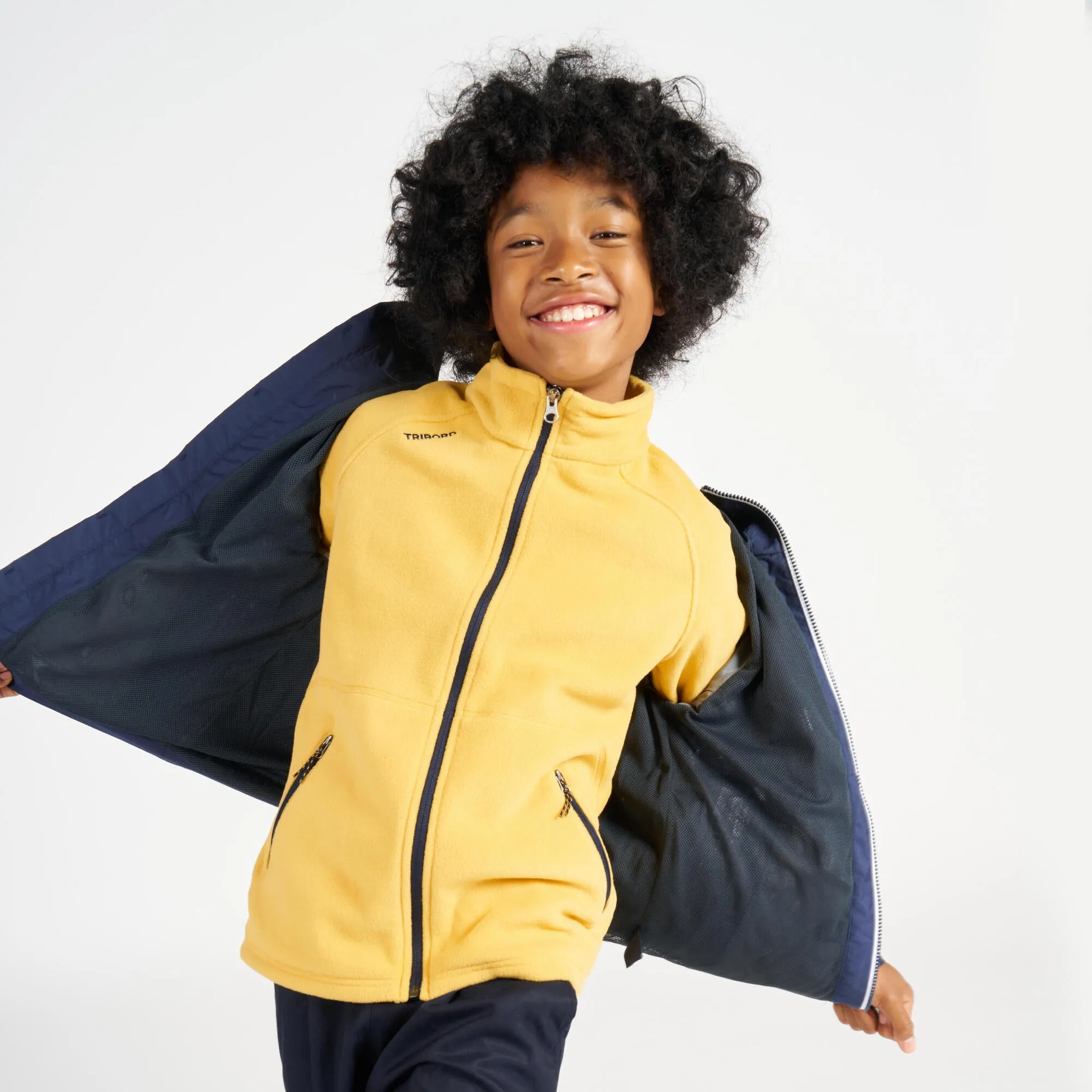 Tribord Kid's Waterproof Sailing Jacket 100 - Navy