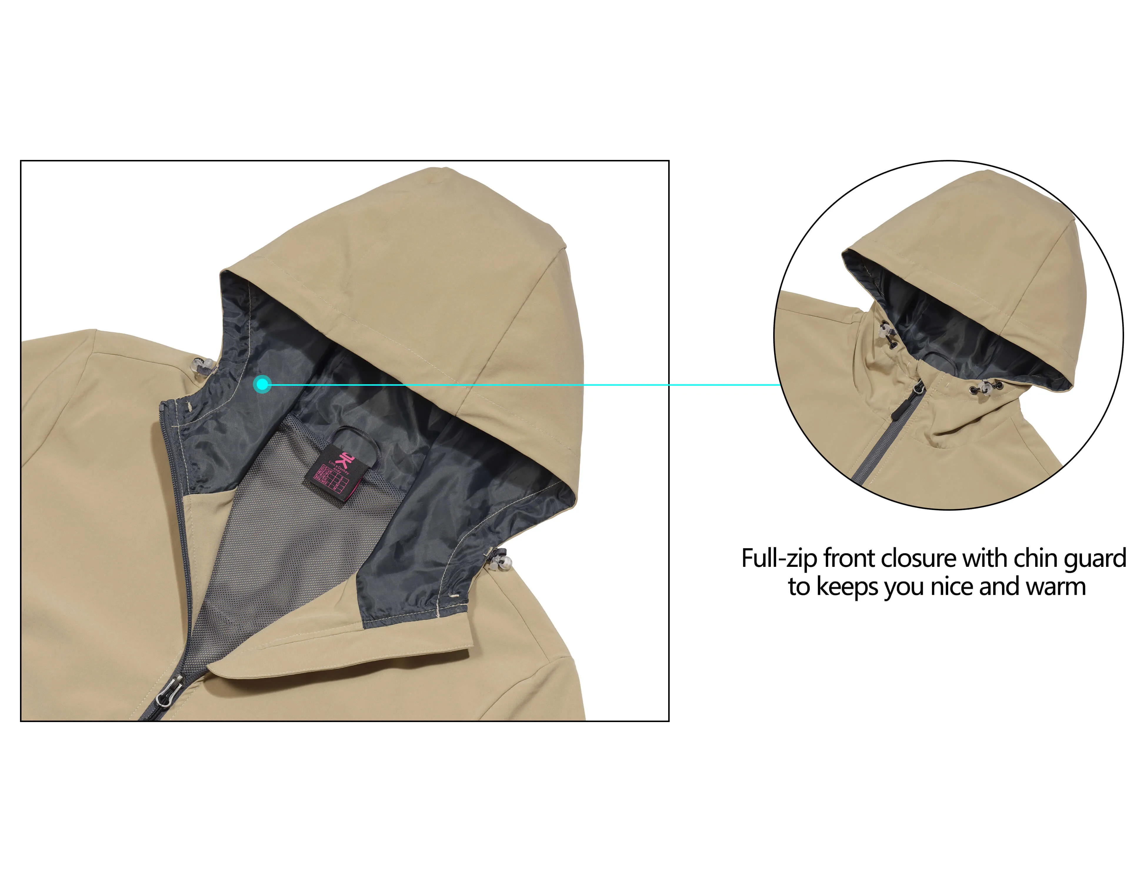 Women's Breathable UPF50  Running Hood Jacket