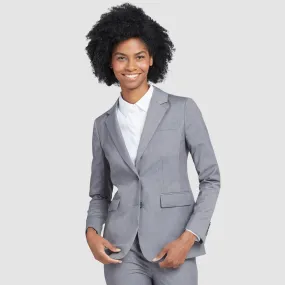 Women's Light Gray Suit Jacket