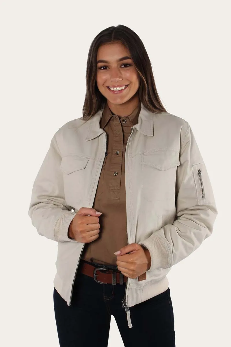 Yorke Womens Sherpa Bomber Jacket - Camel