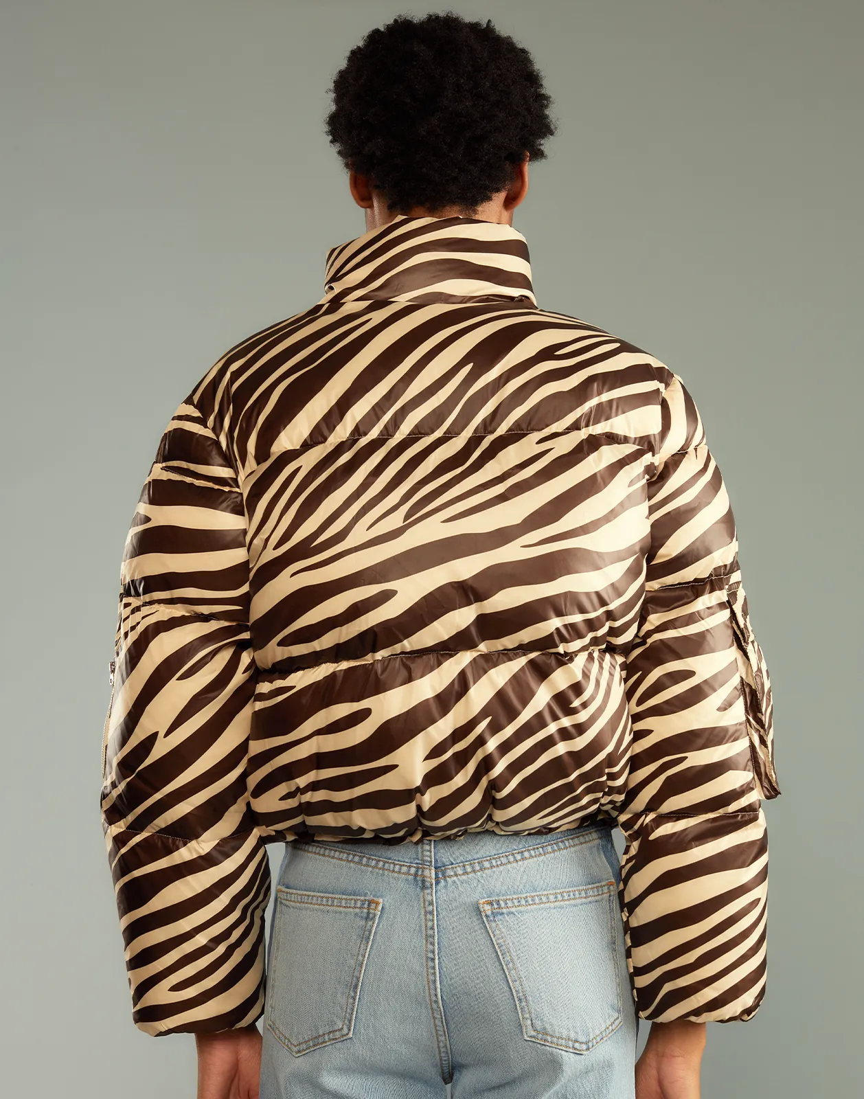 Zebra Down Puffer Jacket