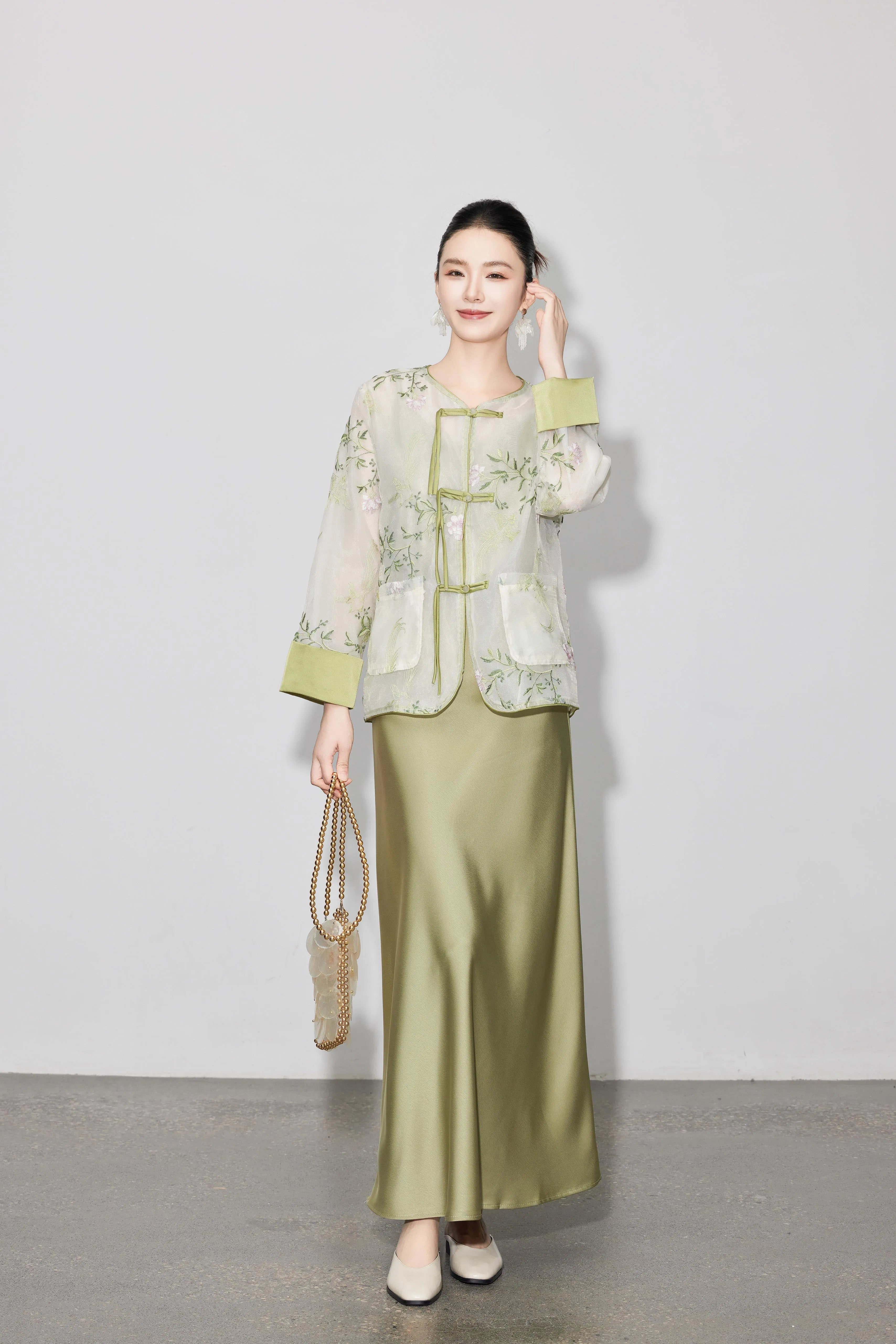 Zen Organza Embroidered Orient Jacket